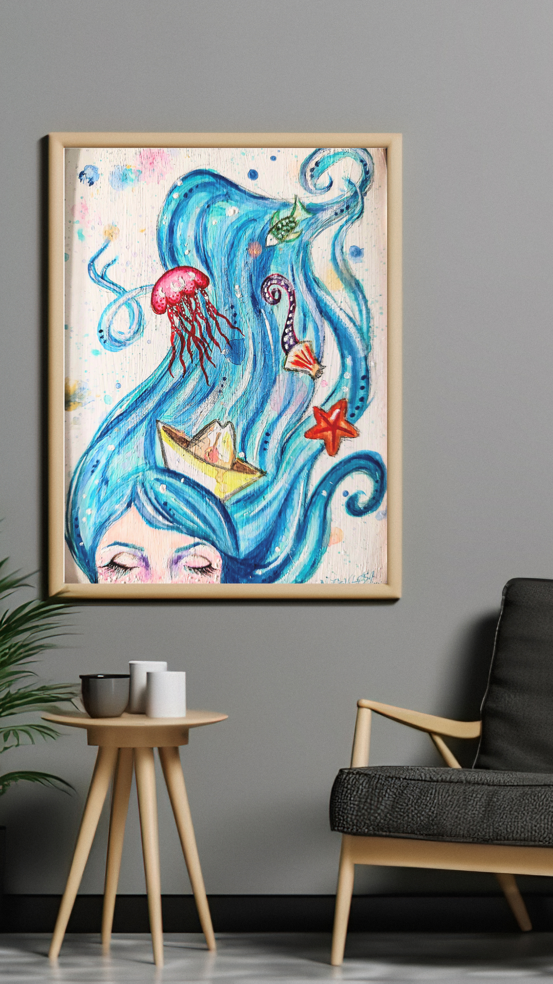 Ilustración llamada Mar de Pensamientos